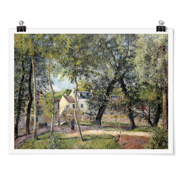 Moderne Poster Camille Pissarro - Landschaft bei Osny