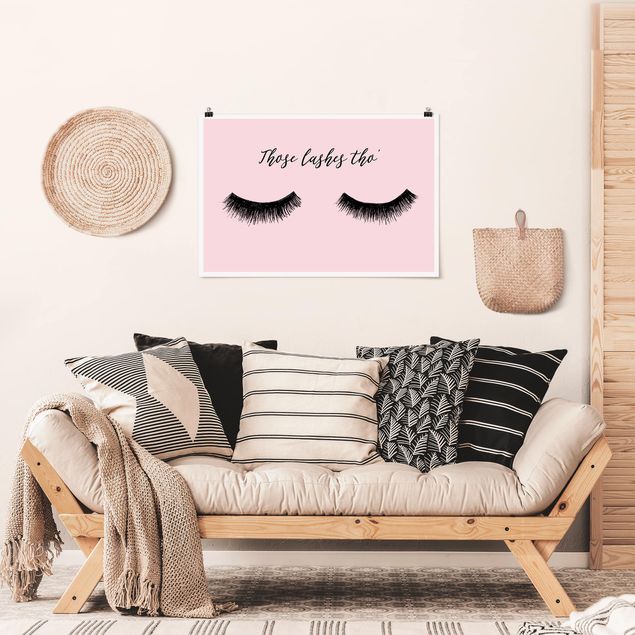 Moderne Poster Wimpern Chat - Lashes