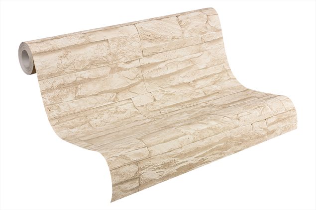 Fototapete 3D A.S. Création Best of Wood`n Stone 2nd Edition in Beige Creme - 707130