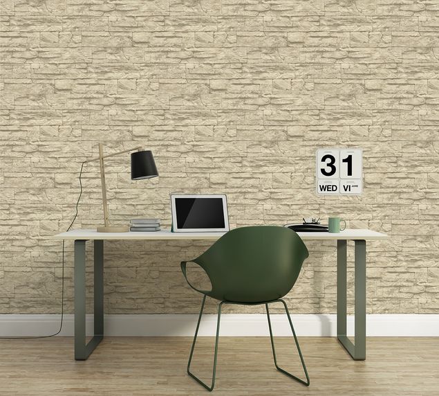 Markentapeten A.S. Création Best of Wood`n Stone 2nd Edition in Beige Creme - 707130