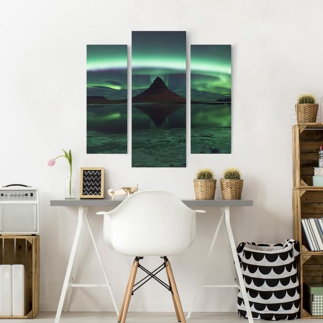 Leinwandbilder Polarlicht in Island