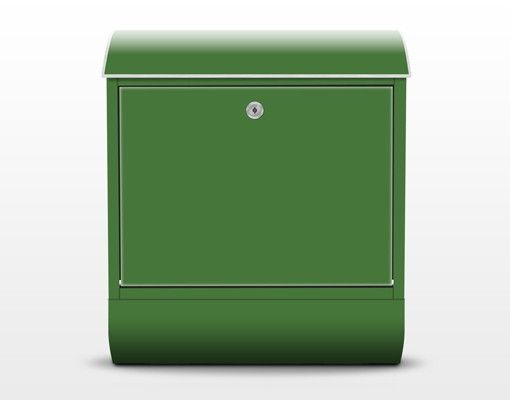 Briefkasten Grün - Colour Dark Green - Grüner Briefkasten mit Zeitungsfach