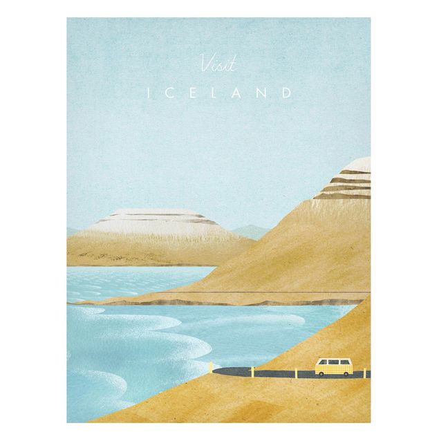 Magnettafel - Reiseposter - Iceland - Hochformat 3:4