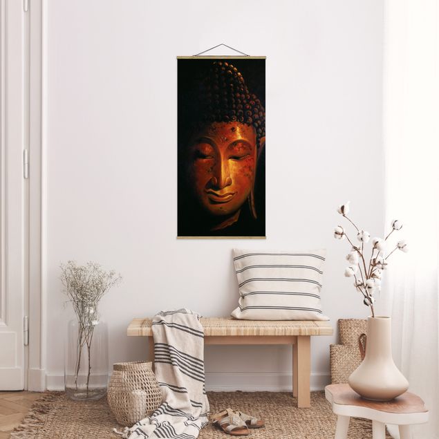 Stoffbilder mit Posterleisten Madras Buddha