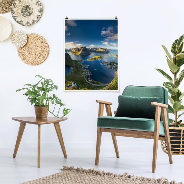 Landschaft Poster kaufen Fjordblick in Reinebringen