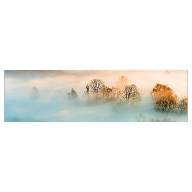 Motiv Küchenrückwand Nebel bei Sonnenaufgang
