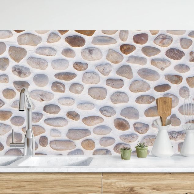 Platte Küchenrückwand Andalusische Steinmauer