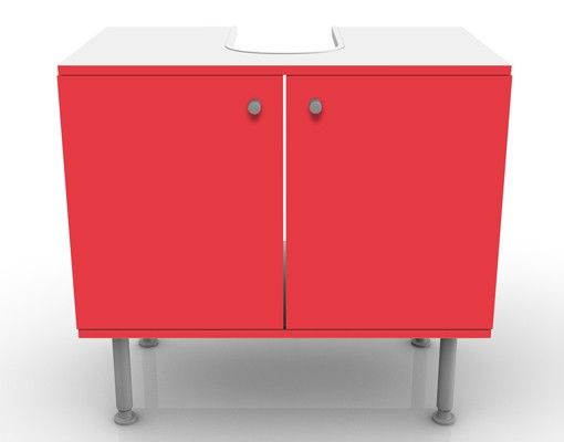 Waschbeckenunterschrank - Colour Carmin - Badschrank Rot