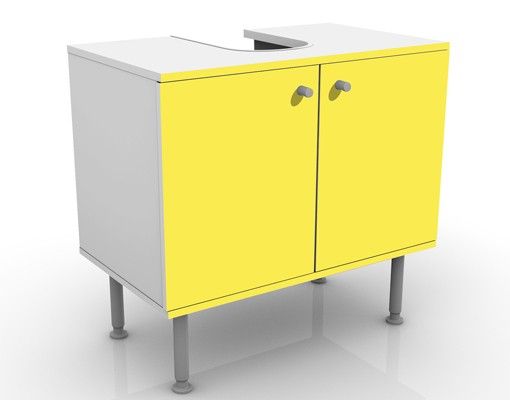 Waschbeckenunterschrank - Colour Lemon Yellow - Badschrank Gelb
