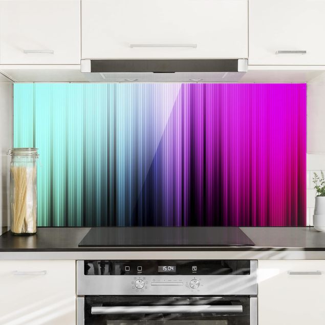 Spritzschutz Abstrakt Rainbow Display