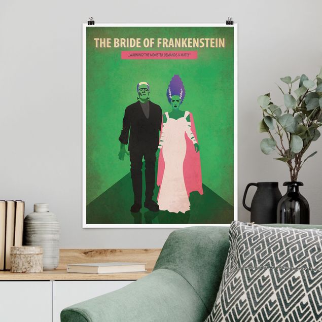 Wand Poster XXL Filmposter The Bride of Frankenstein