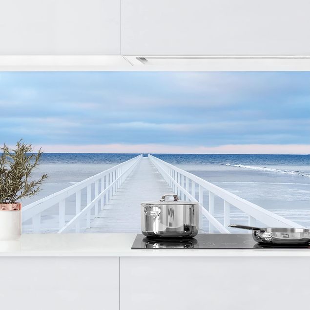 Platte Küchenrückwand Brücke in Schweden