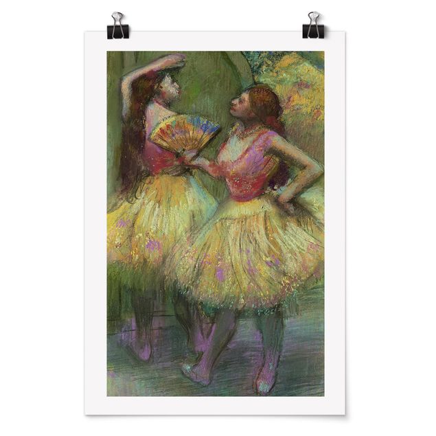 Degas Gemälde Edgar Degas - Zwei Tänzerinnen