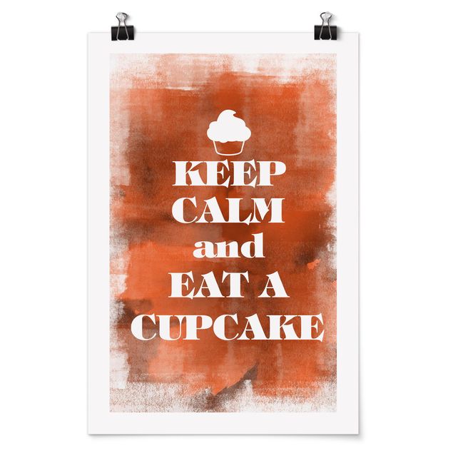 Wandbilder No.EV71 Keep Calm And Eat A Cupcake
