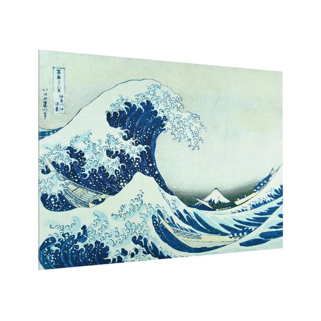 Spritzschutz Strände Katsushika Hokusai - Die grosse Welle von Kanagawa