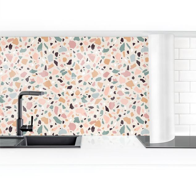 Küchenrückwand selbstklebend Terrazzo Muster Napoli II
