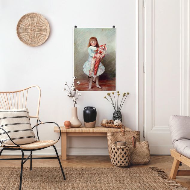 Wand Poster XXL Auguste Renoir - Suzanne mit Harlekinpuppe