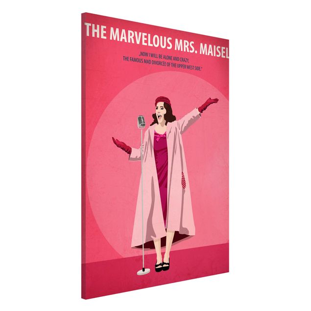 Magnettafel - Filmposter The marvelous Mrs Maisel - Memoboard Hochformat 3:2