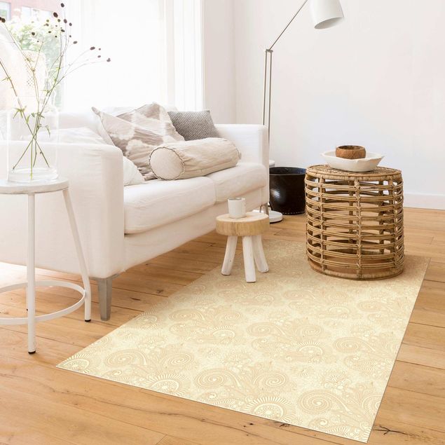 Moderner Teppich Goldwiese