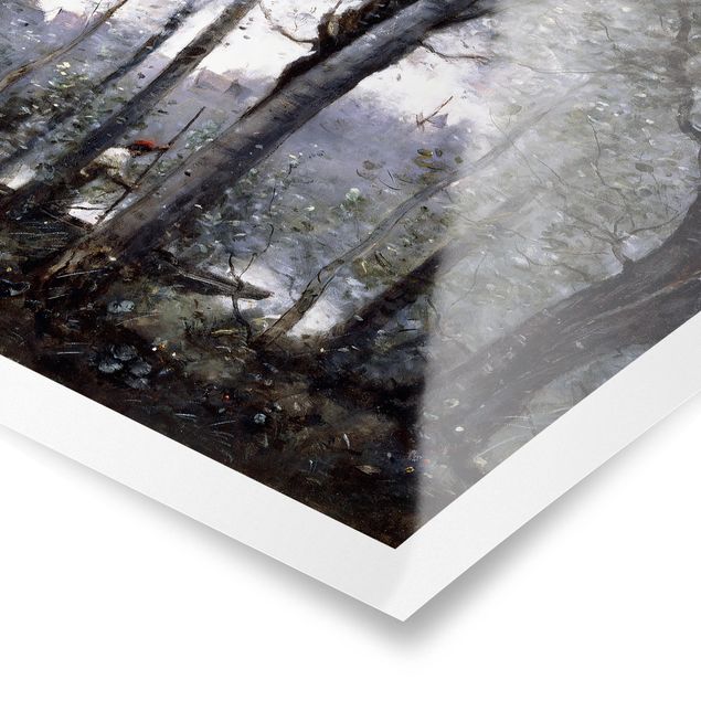 Poster - Jean-Baptiste Camille Corot - Ein Flussschiffer - Hochformat 3:4