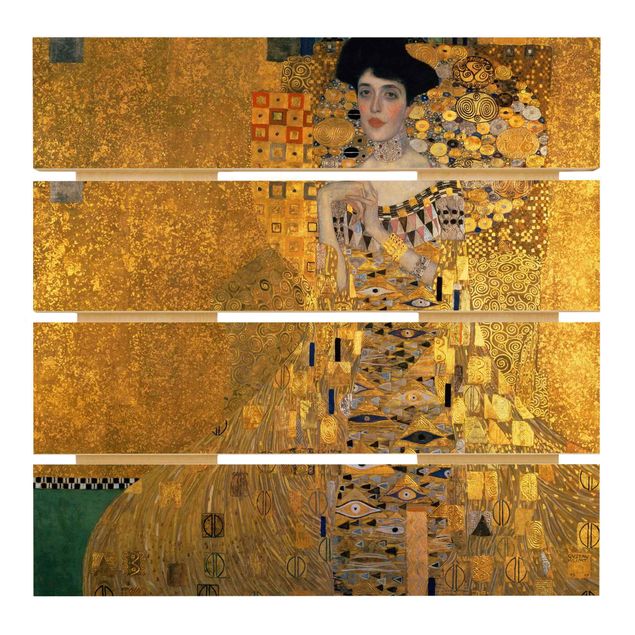 Wandbild Holz Gustav Klimt - Adele Bloch-Bauer I