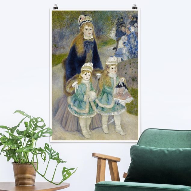 Impressionistische Gemälde Auguste Renoir - Mutter und Kinder