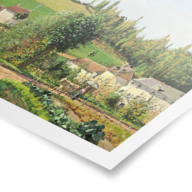 Moderne Poster Camille Pissarro - Kleines Dorf
