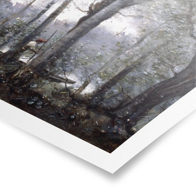Poster Jean-Baptiste Camille Corot - Ein Flussschiffer