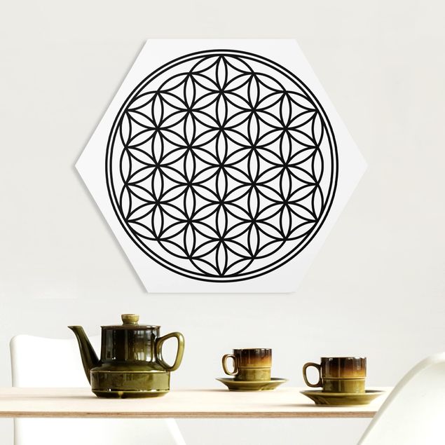 Hexagon Bilder Blume des Lebens