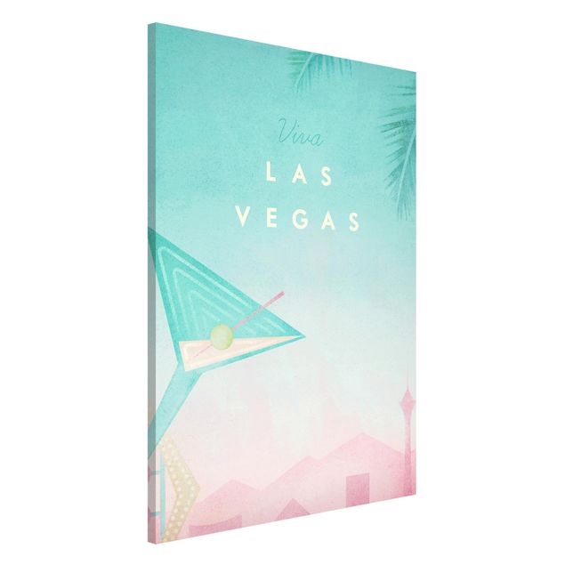 Magnettafel - Reiseposter - Viva Las Vegas - Memoboard Hochformat 3:2