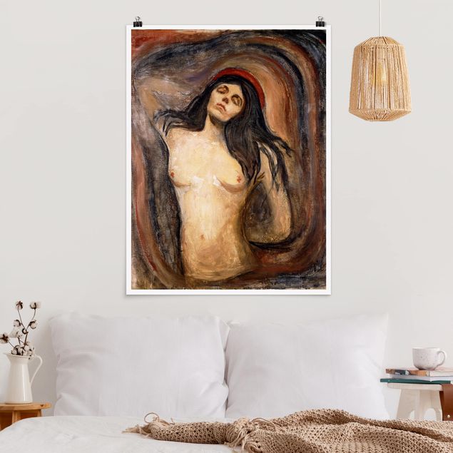 Expressionistische Gemälde Edvard Munch - Madonna