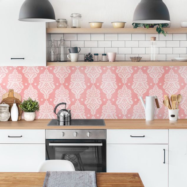 Küchenrückwand selbstklebend Erdbeer Barock