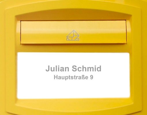 Briefkasten mit Wunschtext - Briefkasten in der Schweiz - mit eigenem Text & Hausnummer
