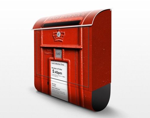Englischer Briefkasten - Briefkasten in UK - mit Zeitungsfach