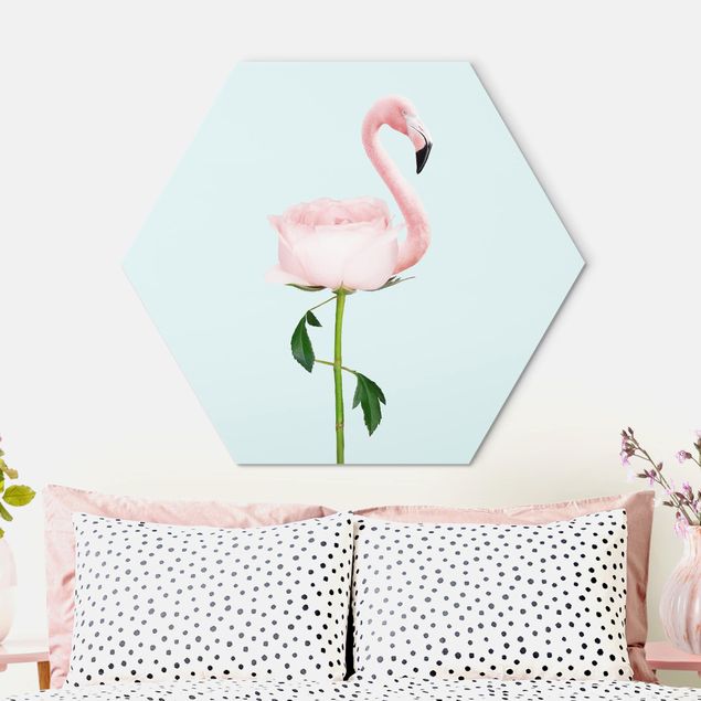 Jonas Loose Bilder Flamingo mit Rose