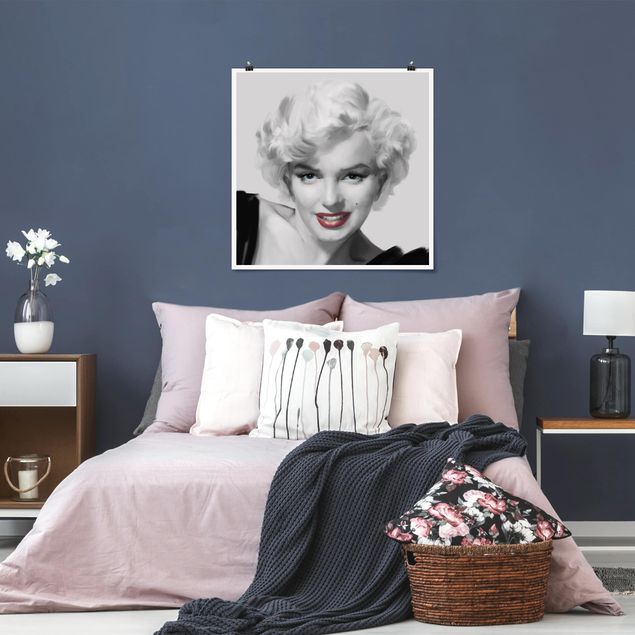 Wand Poster XXL Marilyn auf Sofa