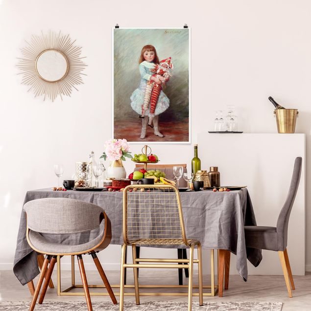 Moderne Poster Auguste Renoir - Suzanne mit Harlekinpuppe