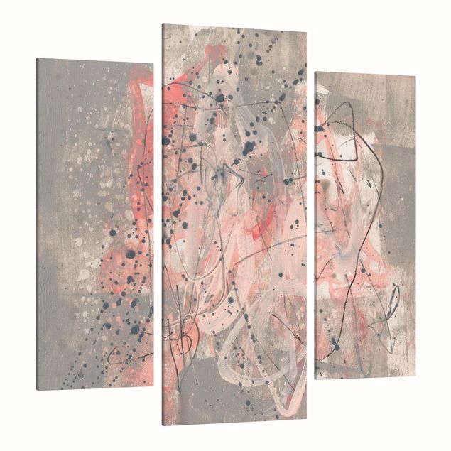 Leinwandbild 3-teilig - Erröten I - Galerie Triptychon