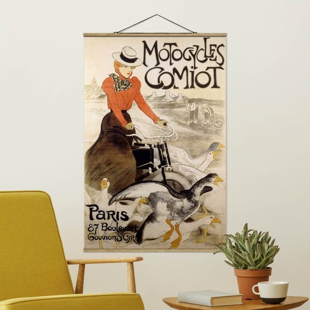 Bilder Théophile-Alexandre Steinlen - Werbeplakat für Motorcycles Comiot