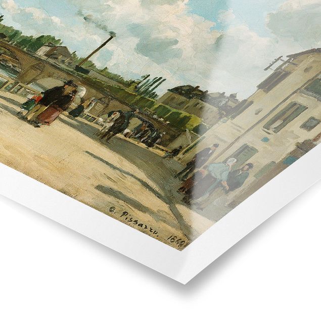 Poster - Camille Pissarro - Ansicht von Pontoise - Querformat 2:3