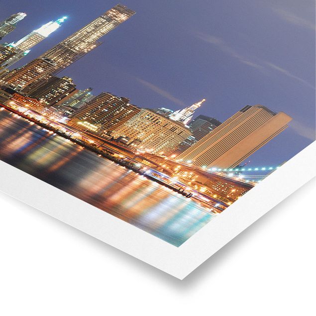 Poster - Manhattan in New York City - Panorama Querformat