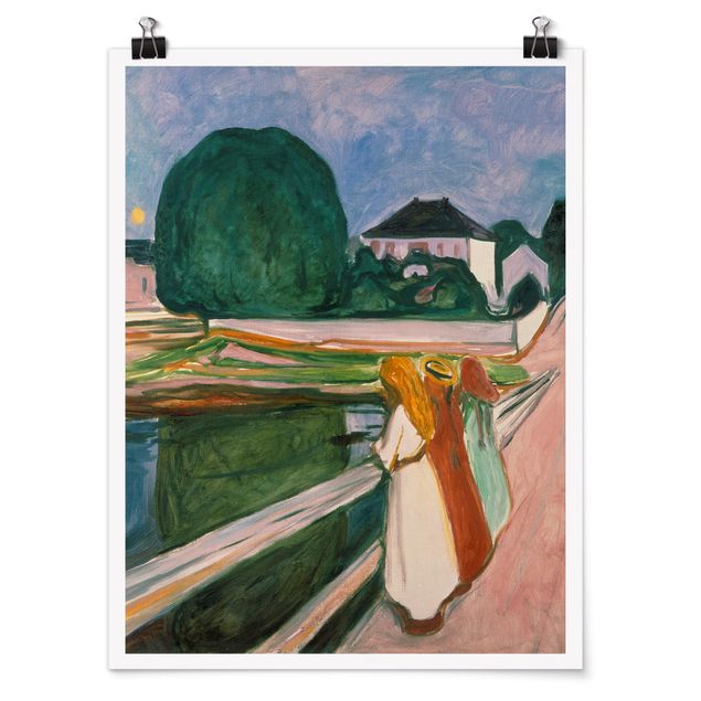 Landschaft Poster kaufen Edvard Munch - Weiße Nacht