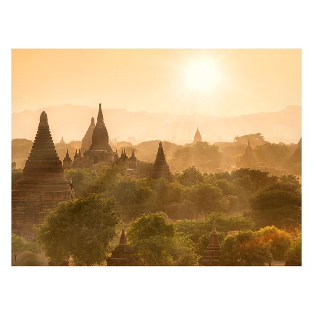 Magnettafeln Syklines Sonnenuntergang über Bagan
