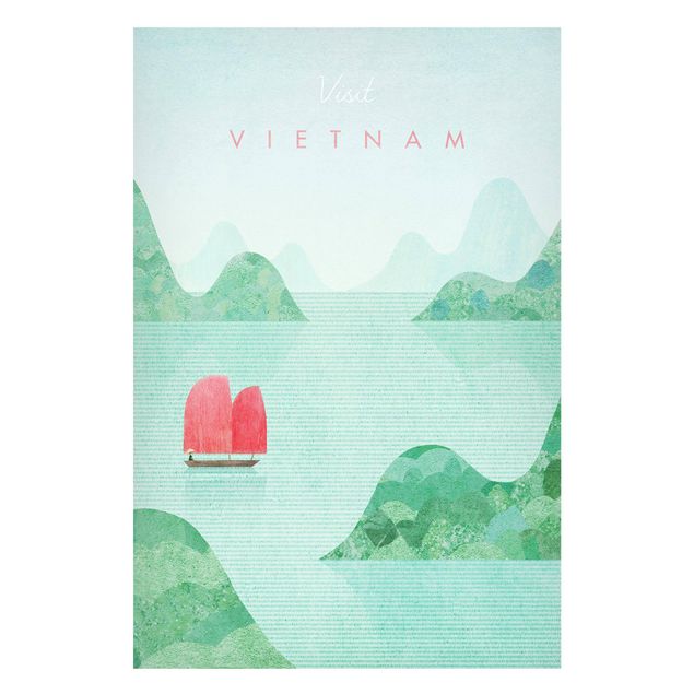 Magnettafel - Reiseposter - Vietnam - Hochformat 2:3