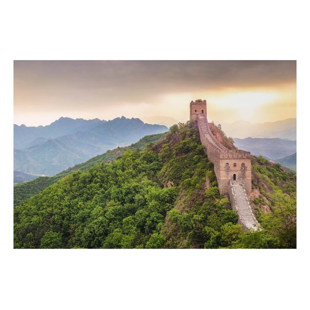 Alu-Dibond - Die unendliche Mauer von China - Hochformat