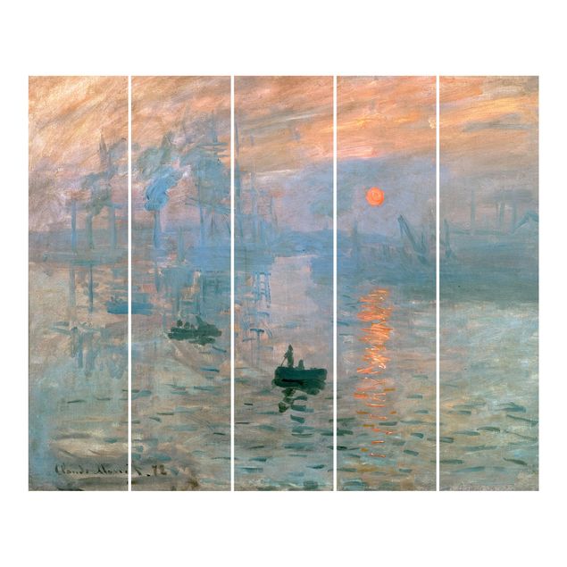 Schiebegardinen Set - Claude Monet - Impression - 5 Flächenvorhänge