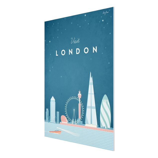 Bilder auf Hartschaumplatte Reiseposter - London