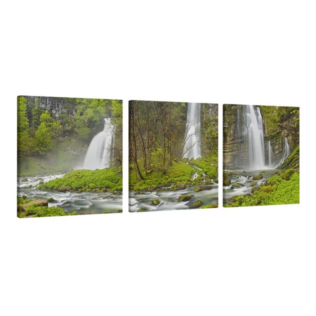 schöne Leinwandbilder Wasserfälle Cascade de Flumen