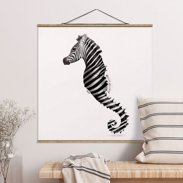 Jonas Loose Poster Seepferdchen mit Zebrastreifen