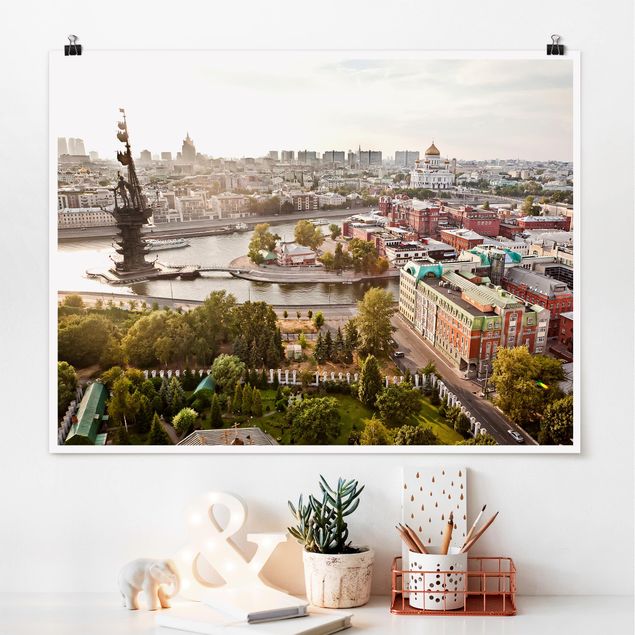 Wand Poster XXL City of Moscow